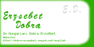 erzsebet dobra business card